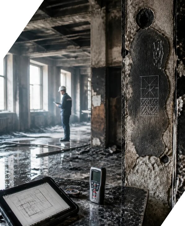 Обследование зданий после пожара в Кореновске от 15546 р. | ЭкспертизаРоссия