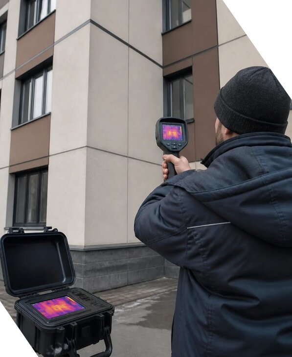 Тепловизионное обследование зданий и сооружений в Кореновске